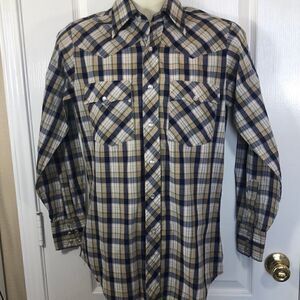 Lariat vintage cowboy long sleeve snapbutton shirt